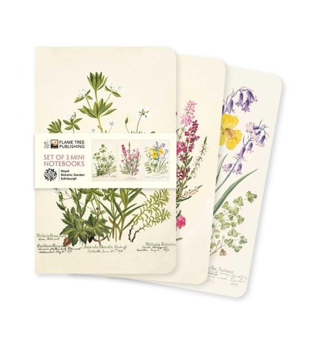 Royal Botanic Garden Edinburgh Set of 3 Mini Notebooks (Mini Notebook Collections)